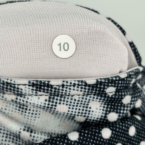 Lululemon Wunder Under Crop Il Dottie Dream Rose Neutral Blush Size 10 - Picture 8 of 10